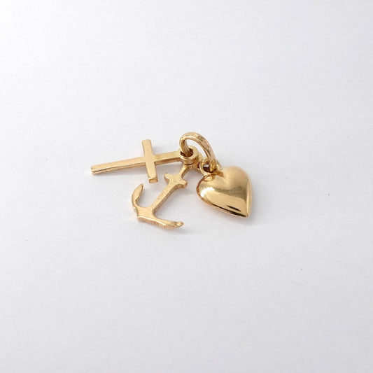 Ciondolo fede, speranza e carità