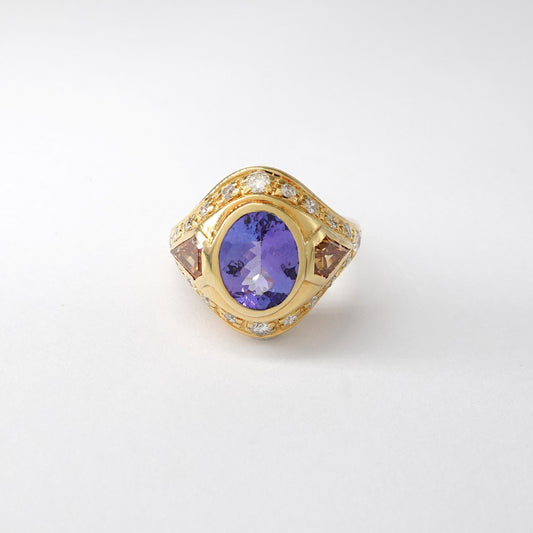 Anello con tanzanite