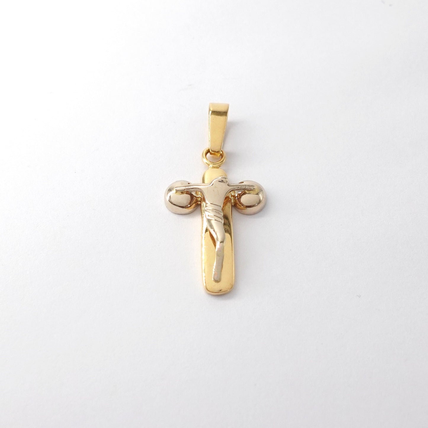 Ciondolo croce due colori