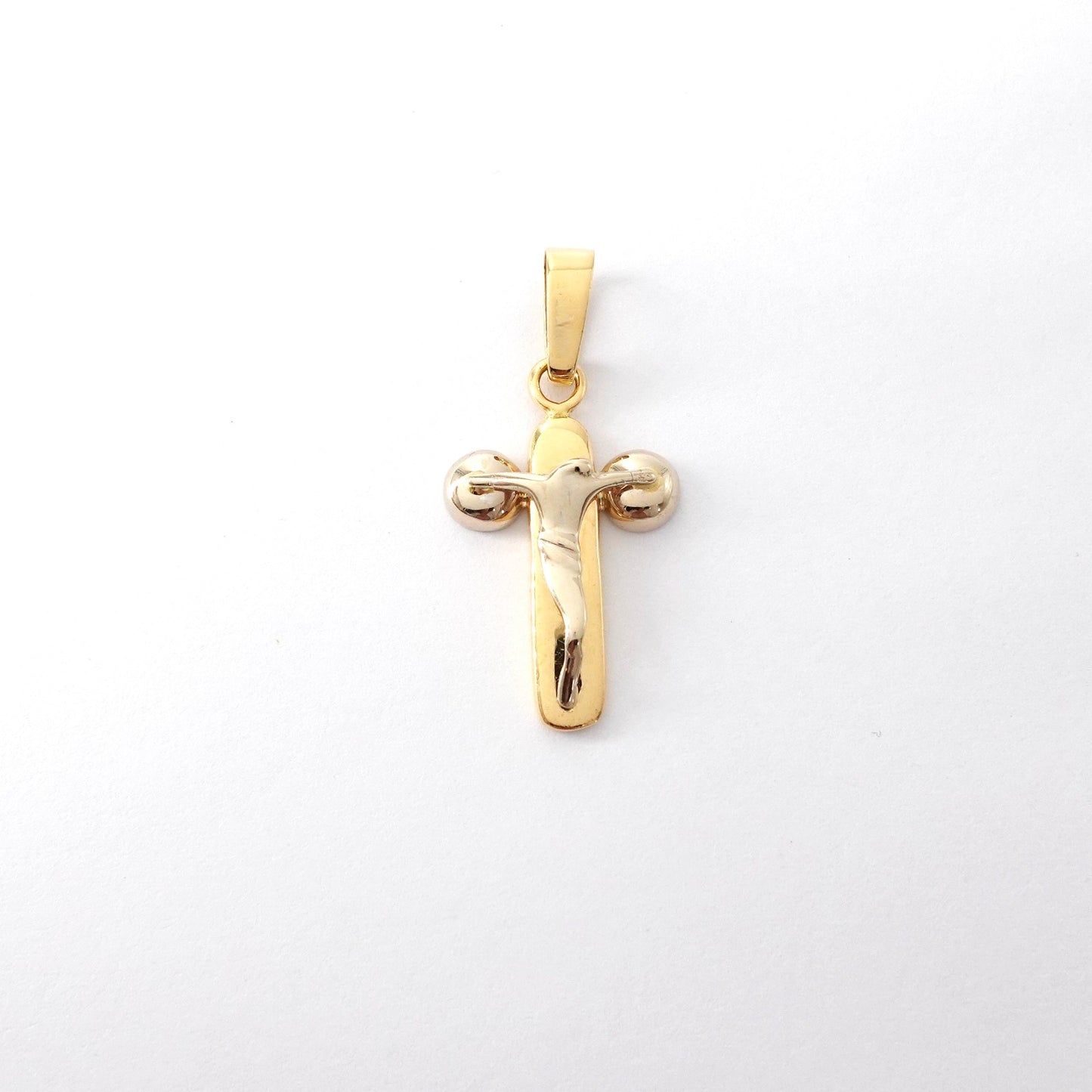 Ciondolo croce due colori