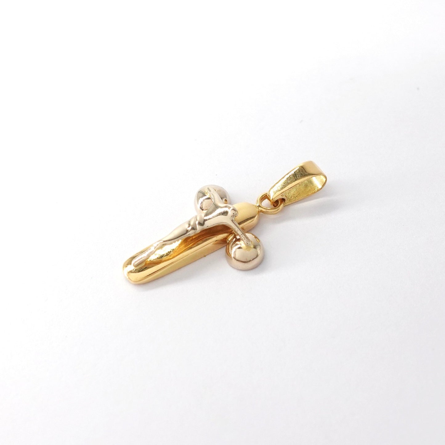 Ciondolo croce due colori