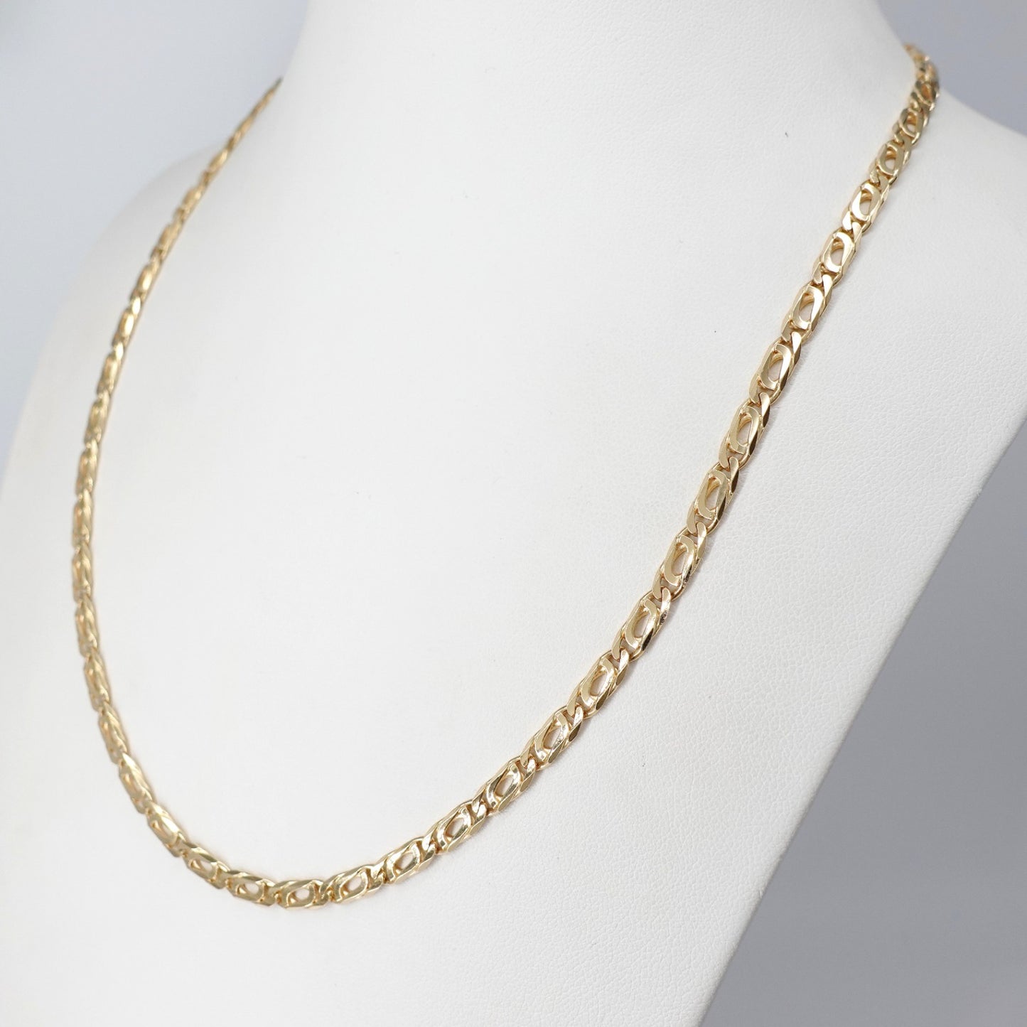 Collana maglia piatta