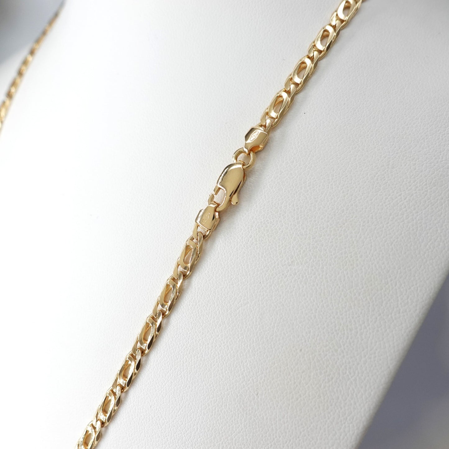 Collana maglia piatta