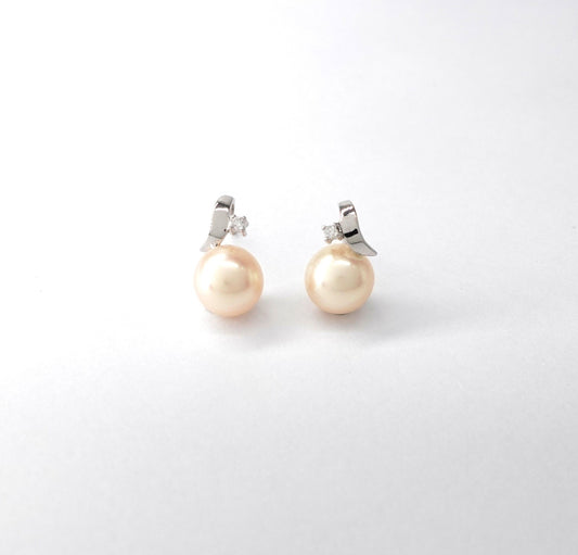 Orecchini con perle e diamanti