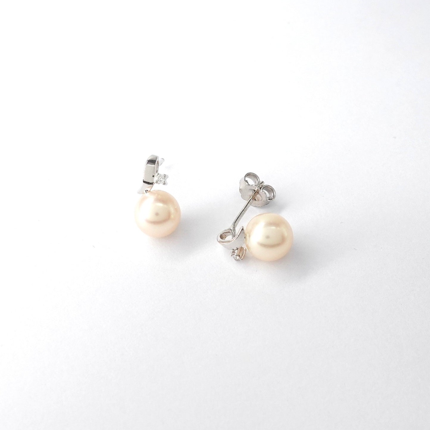 Orecchini con perle e diamanti