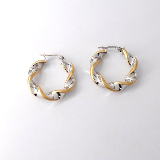 Orecchini a cerchio torchon