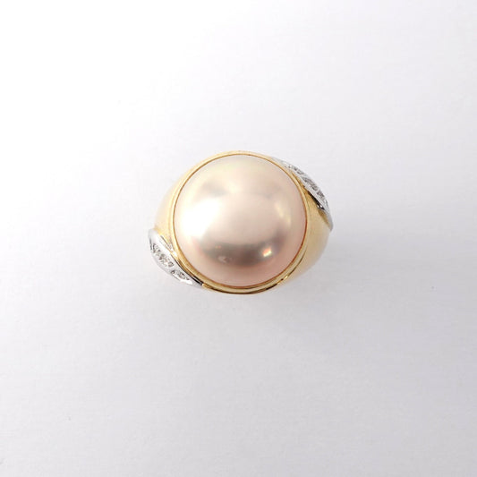 Anello con perla mabè