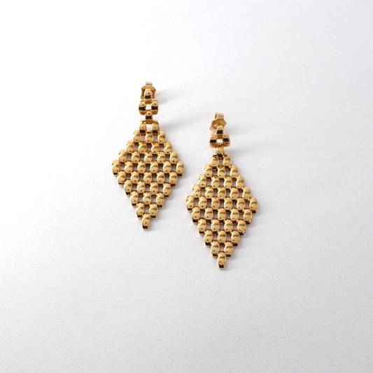 &nbsp;Orecchini pendenti a rombo