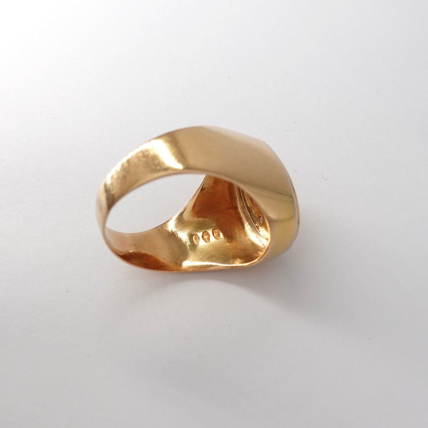 Anello due colori con zirconi