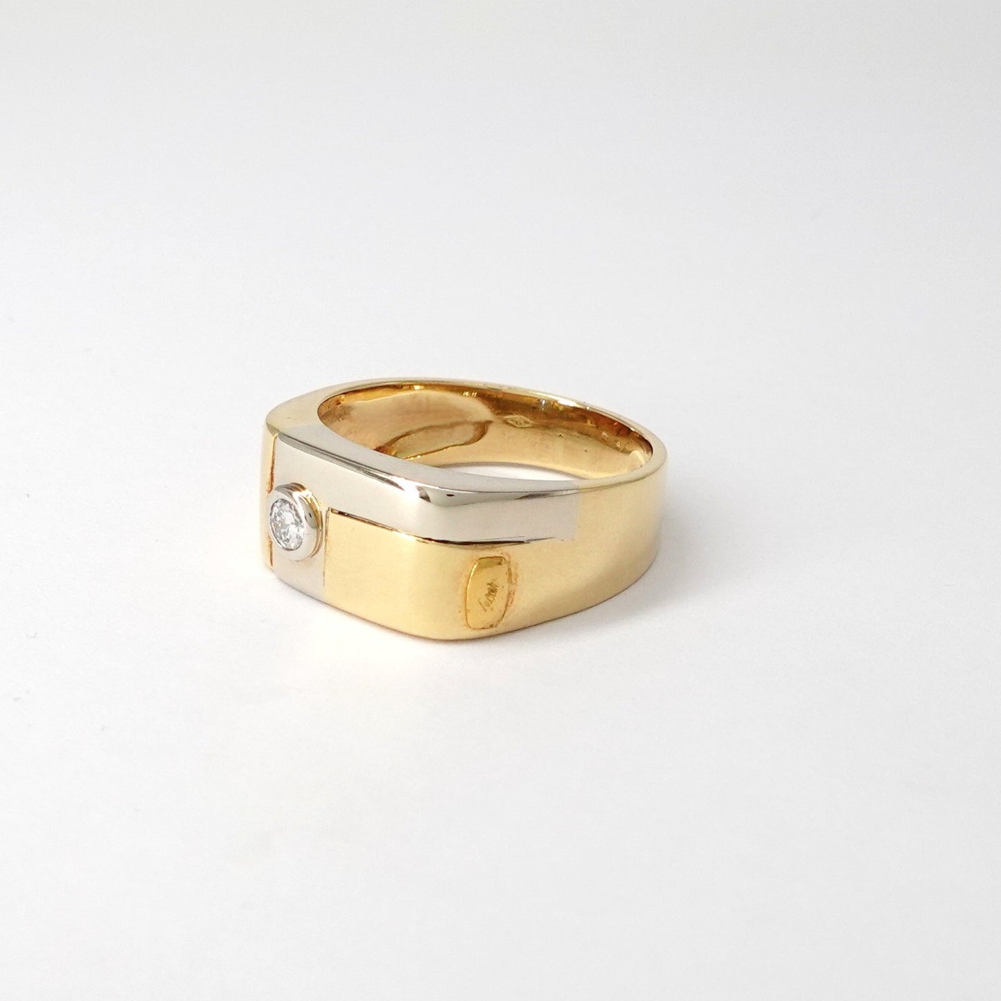 Anello a fascia due colori