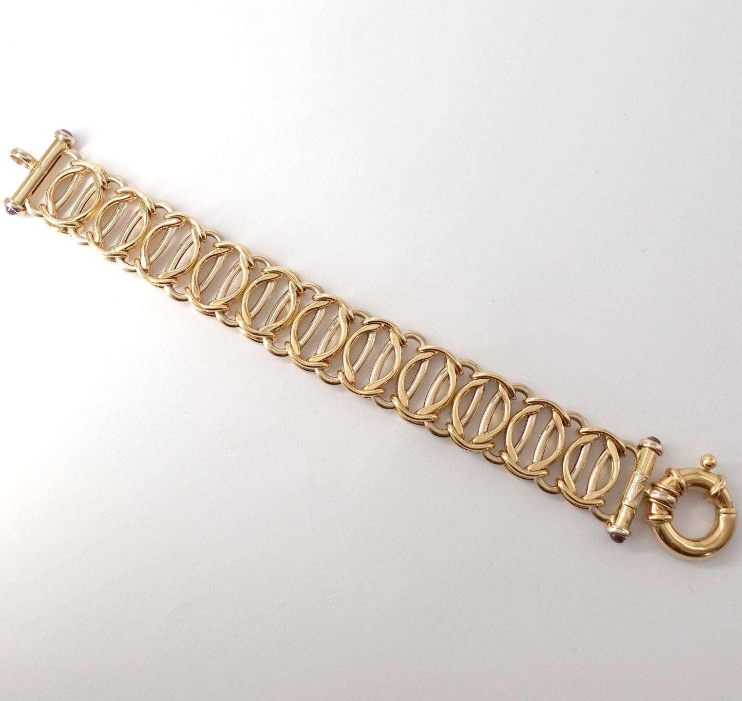 Bracciale con maglia ad anelli morbida