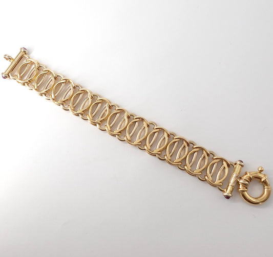 Bracciale con maglia ad anelli morbida