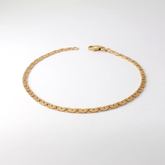 Bracciale a maglia piatta