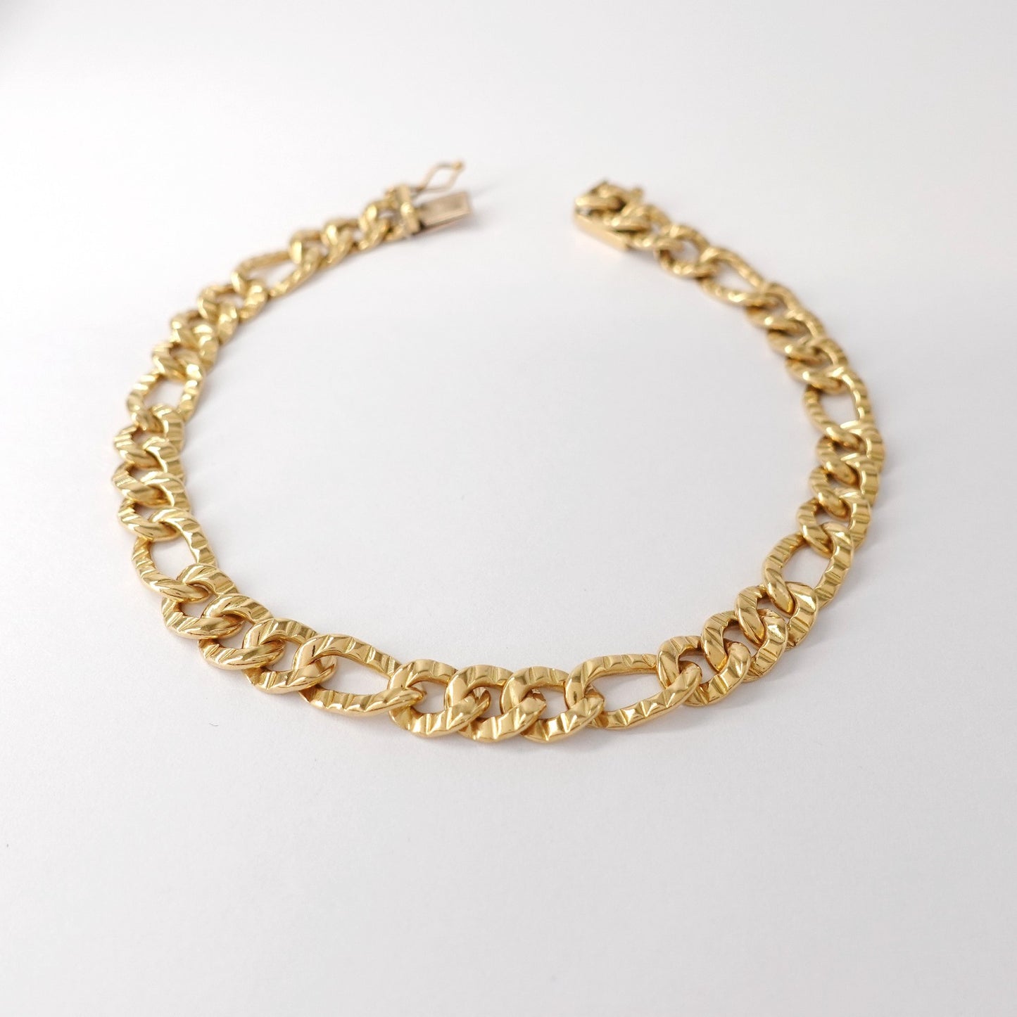 Bracciale a maglia martellata 3+1