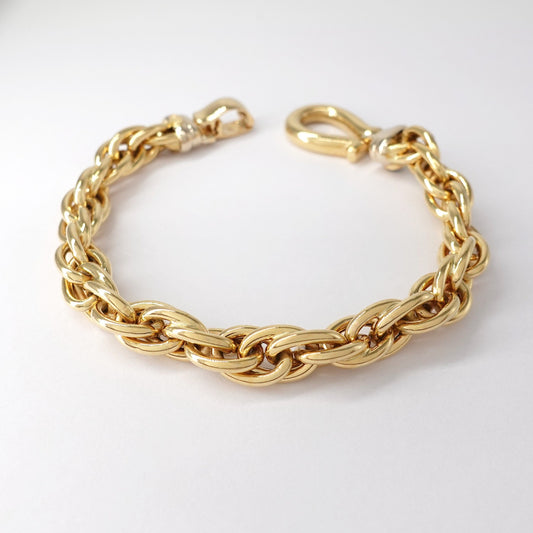 Bracciale a maglia intrecciata