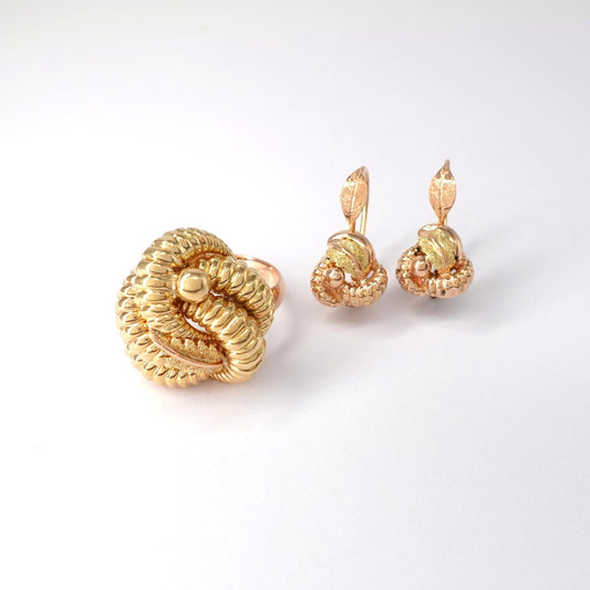 Parure anello e orecchin