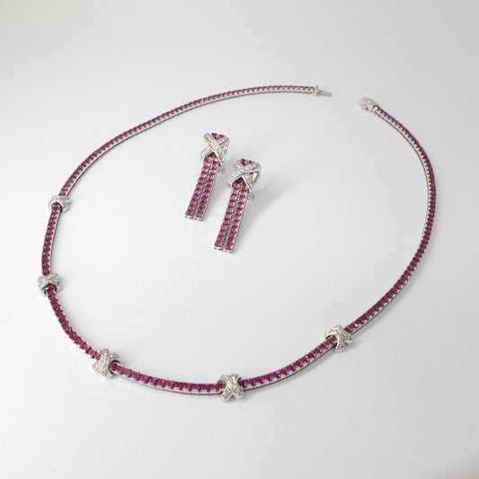 Parure girocollo e orecchini