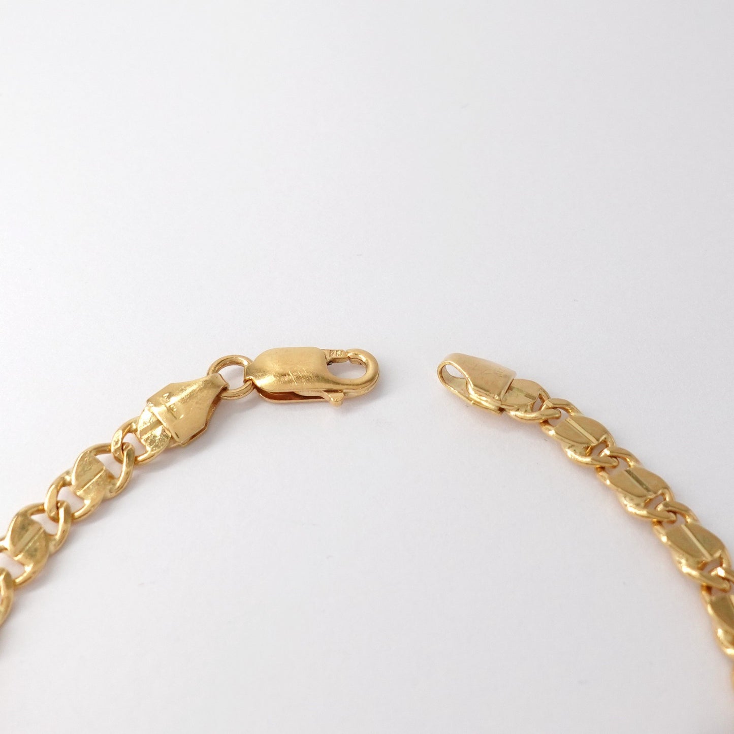 Bracciale in oro giallo 18kt a maglia piatta