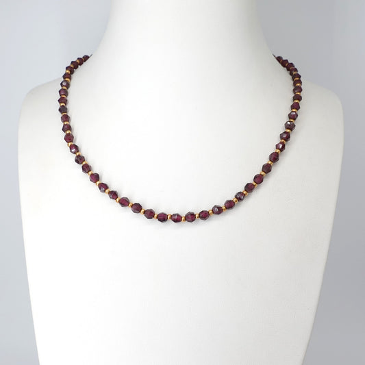 Collana  con granati