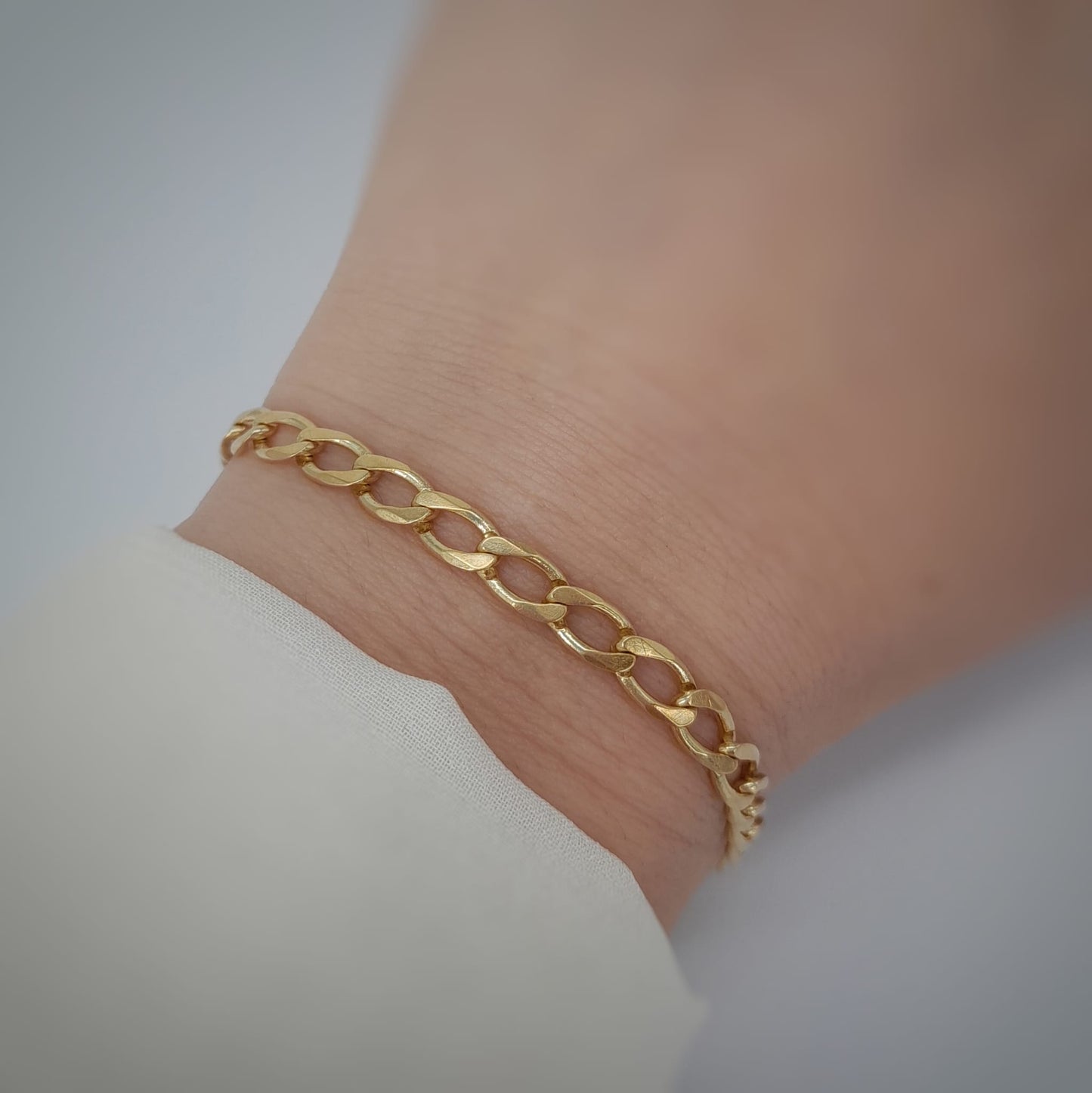 Bracciale con maglia a catena