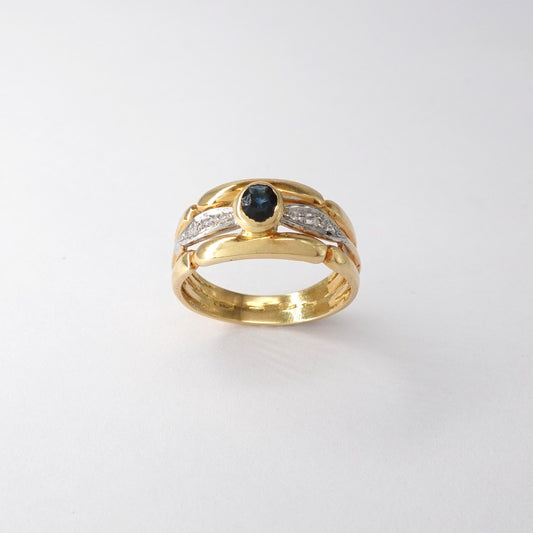 Anello  con zaffiro
