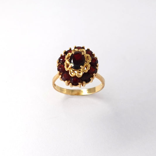Anello  con granati