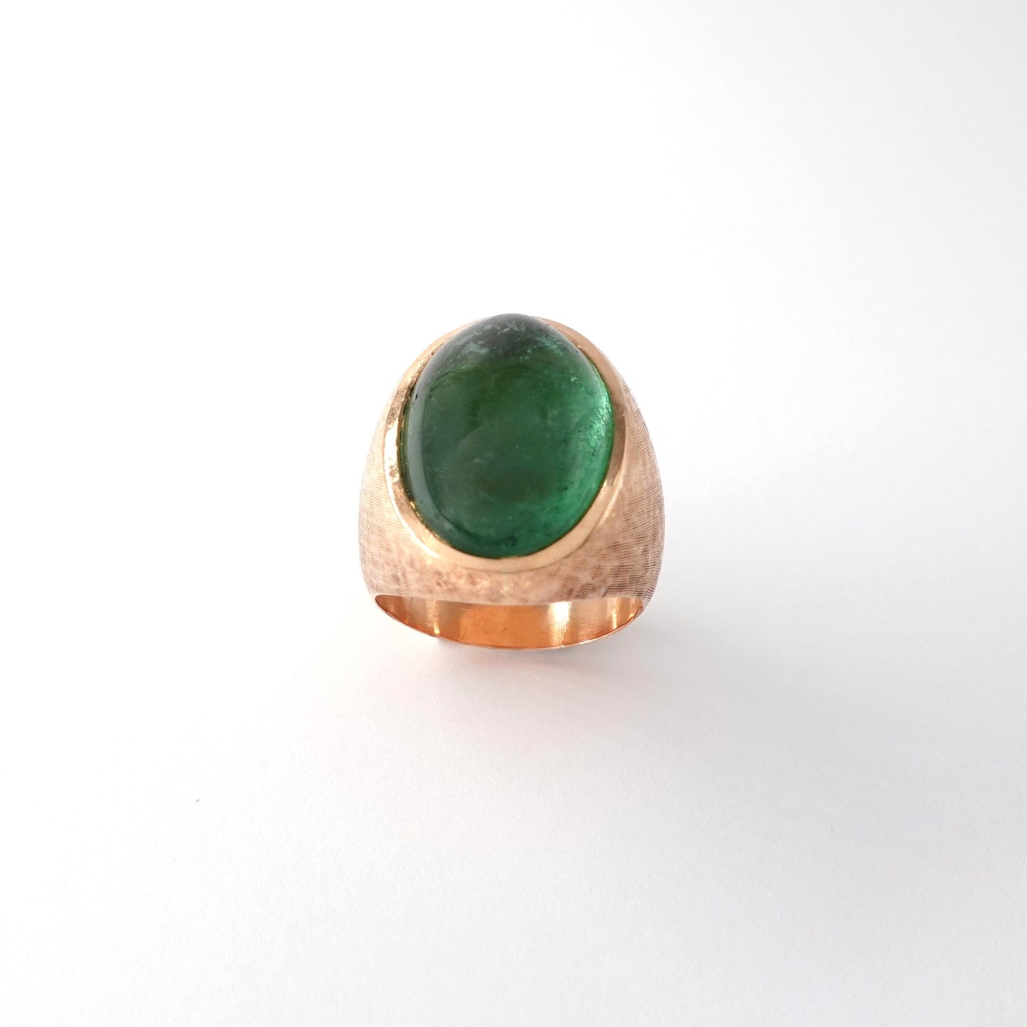 Anello con citrino verde