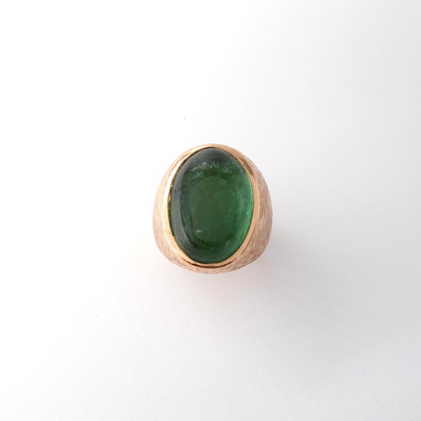 Anello con citrino verde