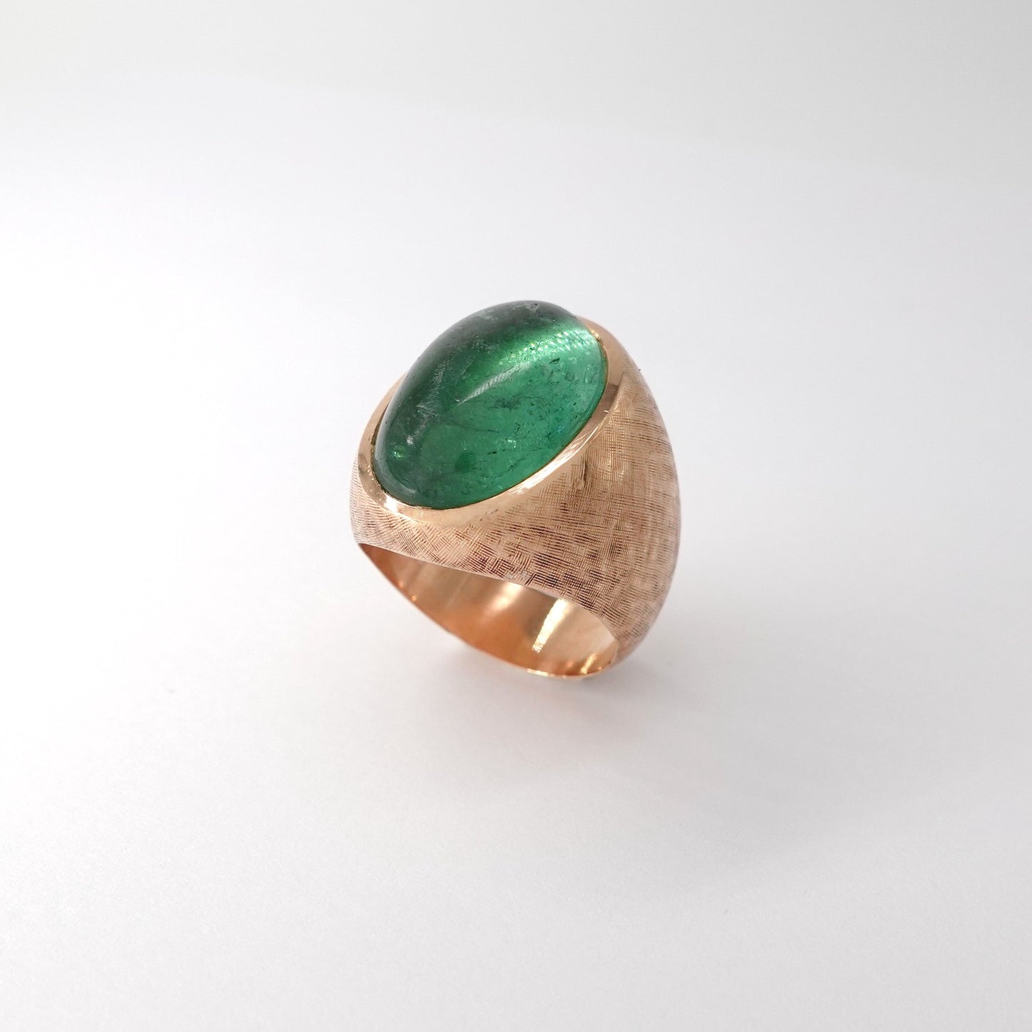 Anello con citrino verde