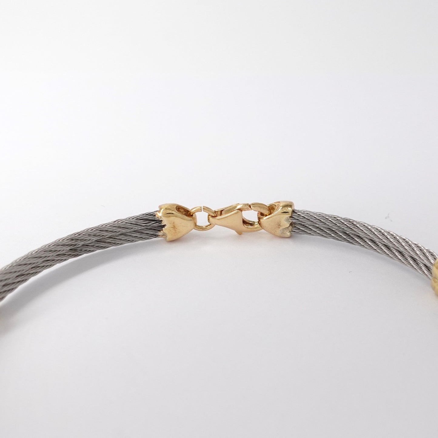 Bracciale in oro  e acciaio
