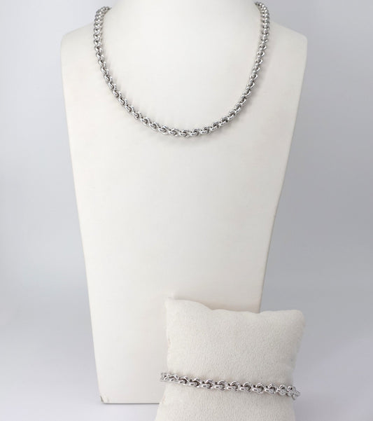 Parure collana e bracciale