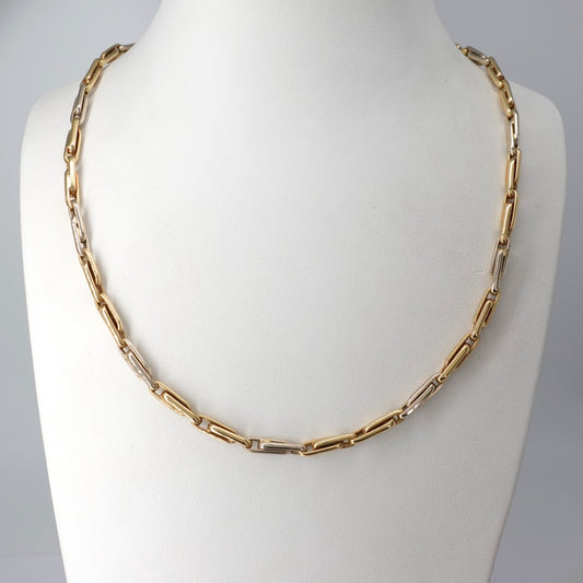 Collana  con maglia a segmenti