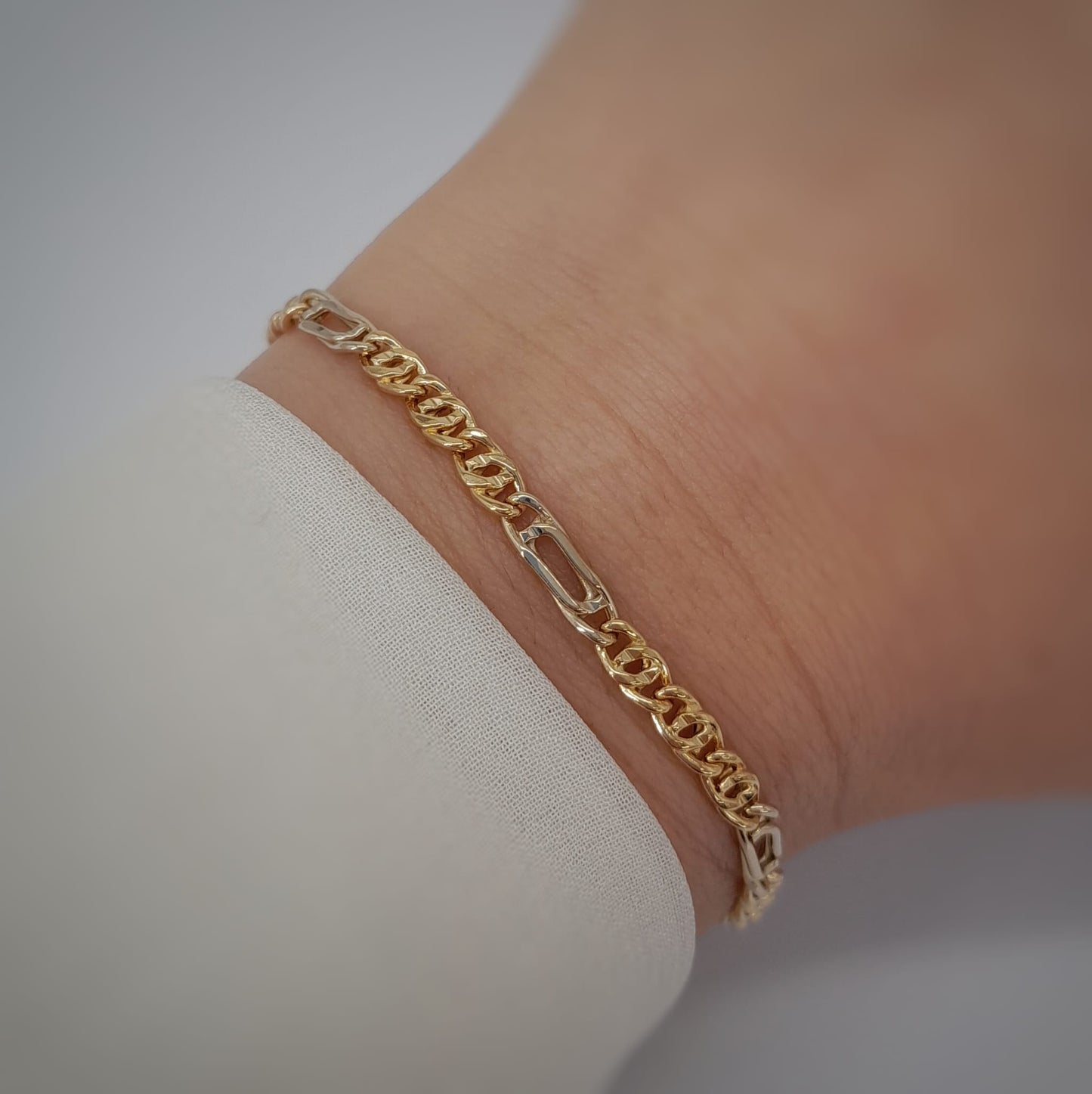 Bracciale   a maglia 3+1