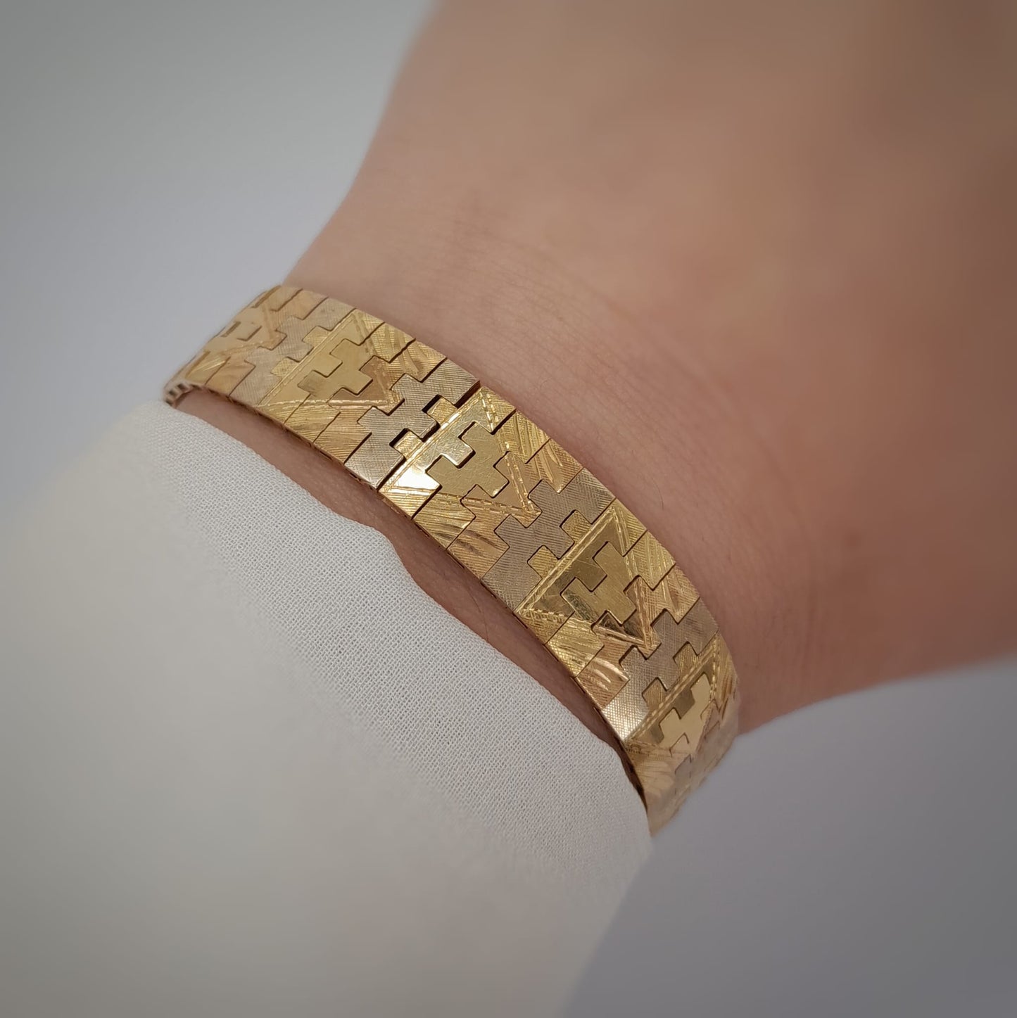 Bracciale  a maglia piatta