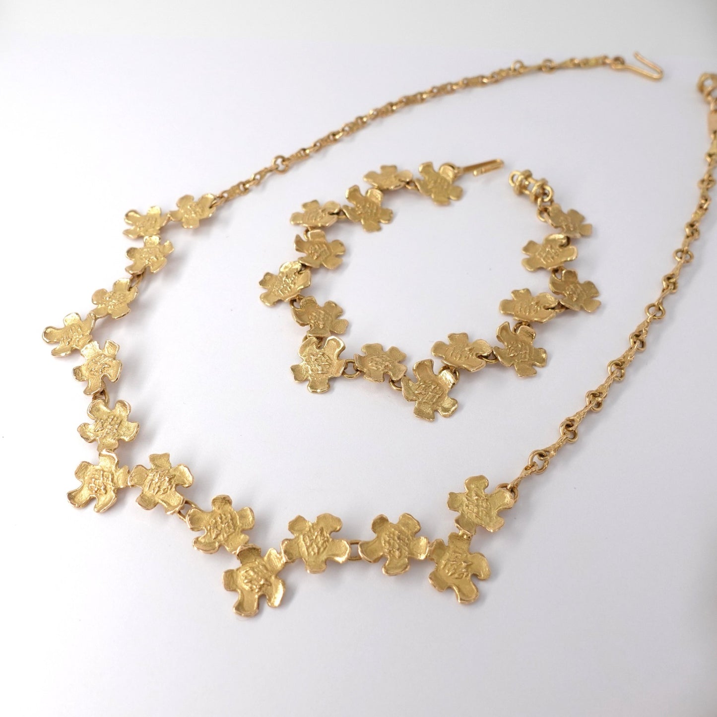 Parure girocollo e bracciale