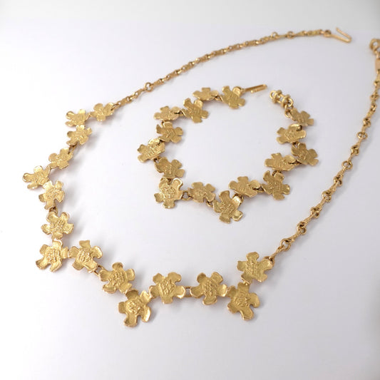 Parure girocollo e bracciale