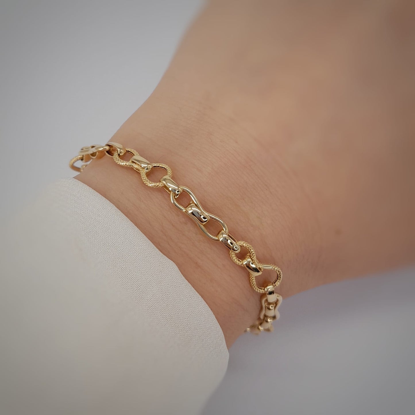 Bracciale a maglia mista