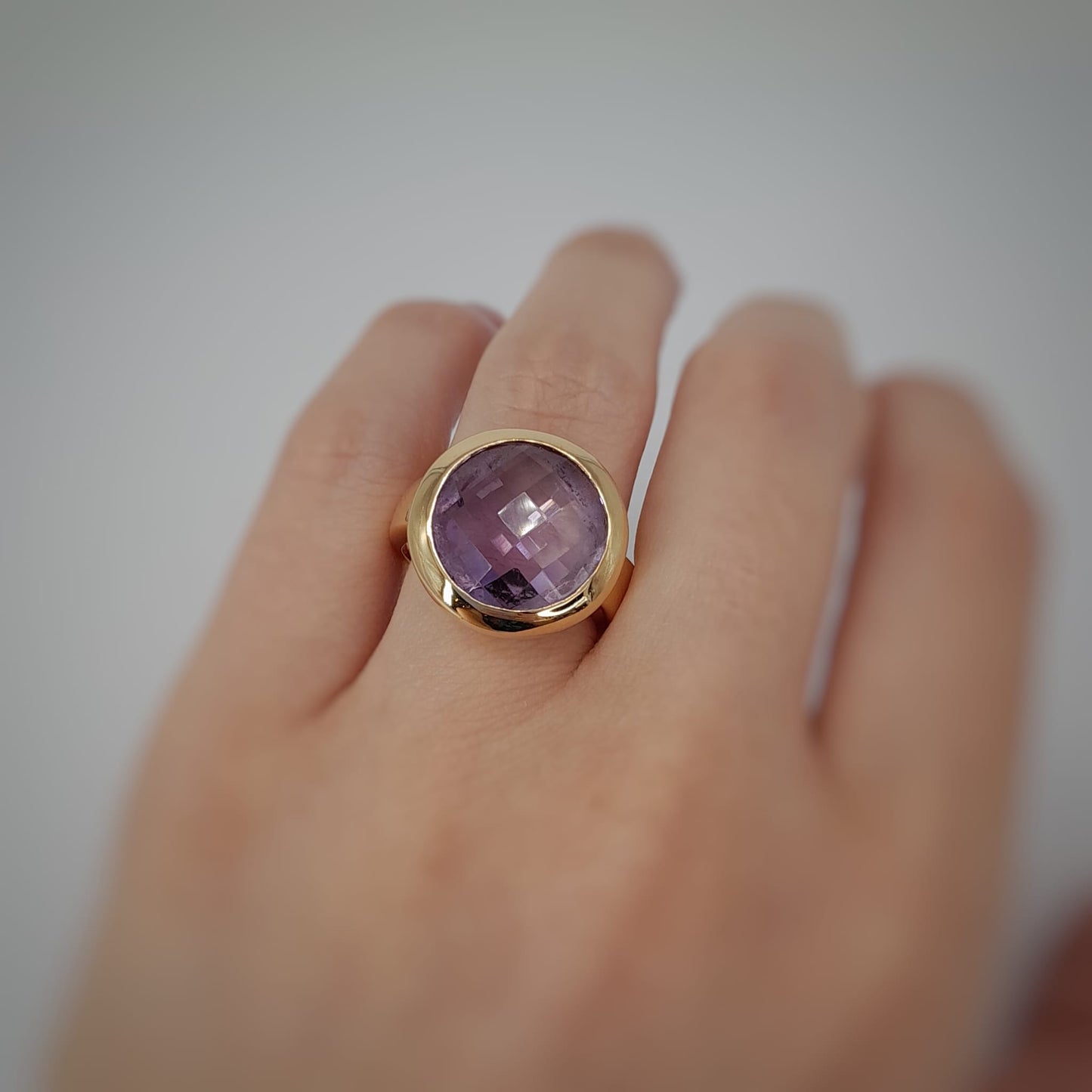 Anello  con ametista