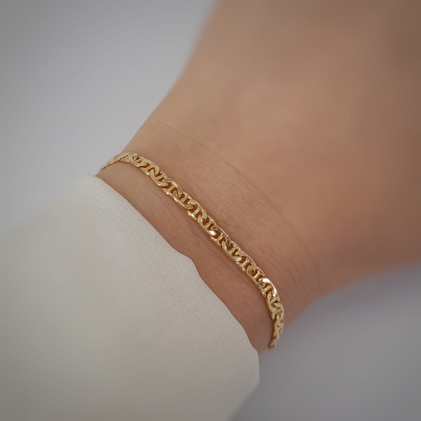 Bracciale  a maglia piatta