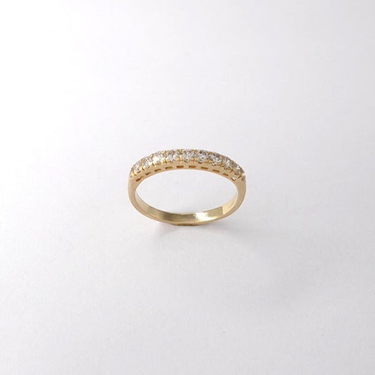 Anello rivière  con diamanti