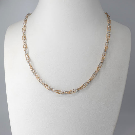 Collana a maglia intrecciata