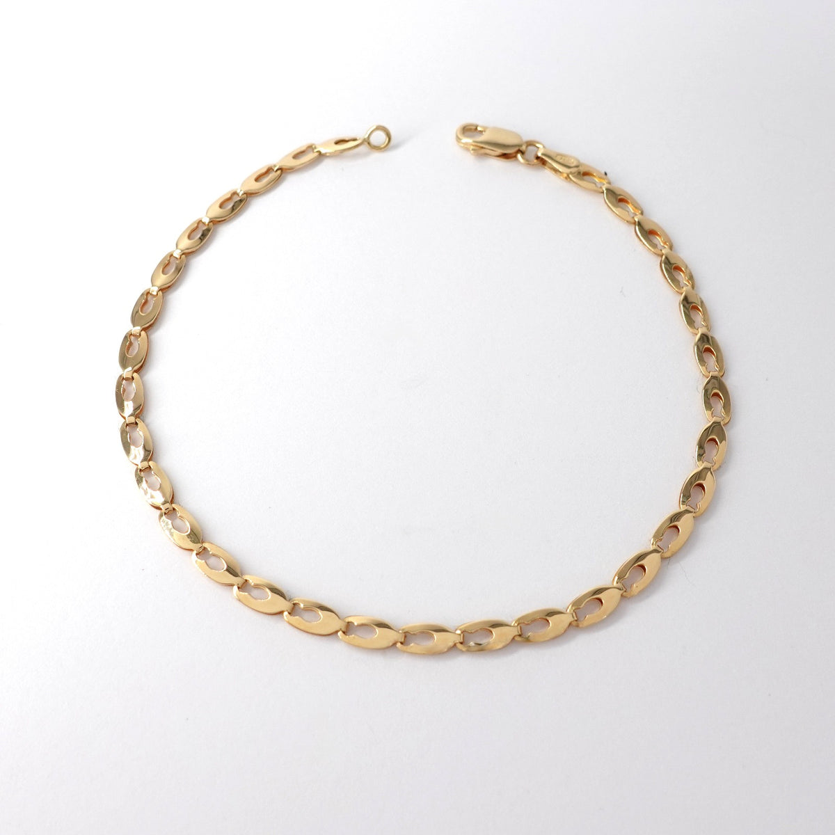 Bracciale a Maglia "Chicco di Riso" Piatta