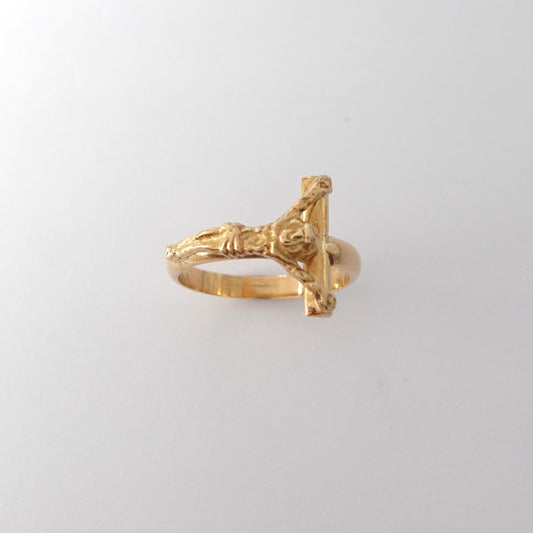 Anello Croce con Crocifisso