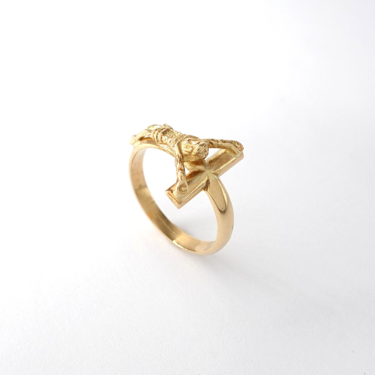 Anello Croce con Crocifisso
