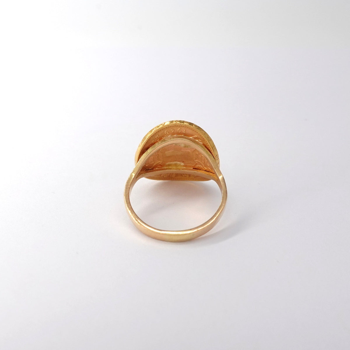 Anello Chevalier  con Moneta "Marengo Helvetia"