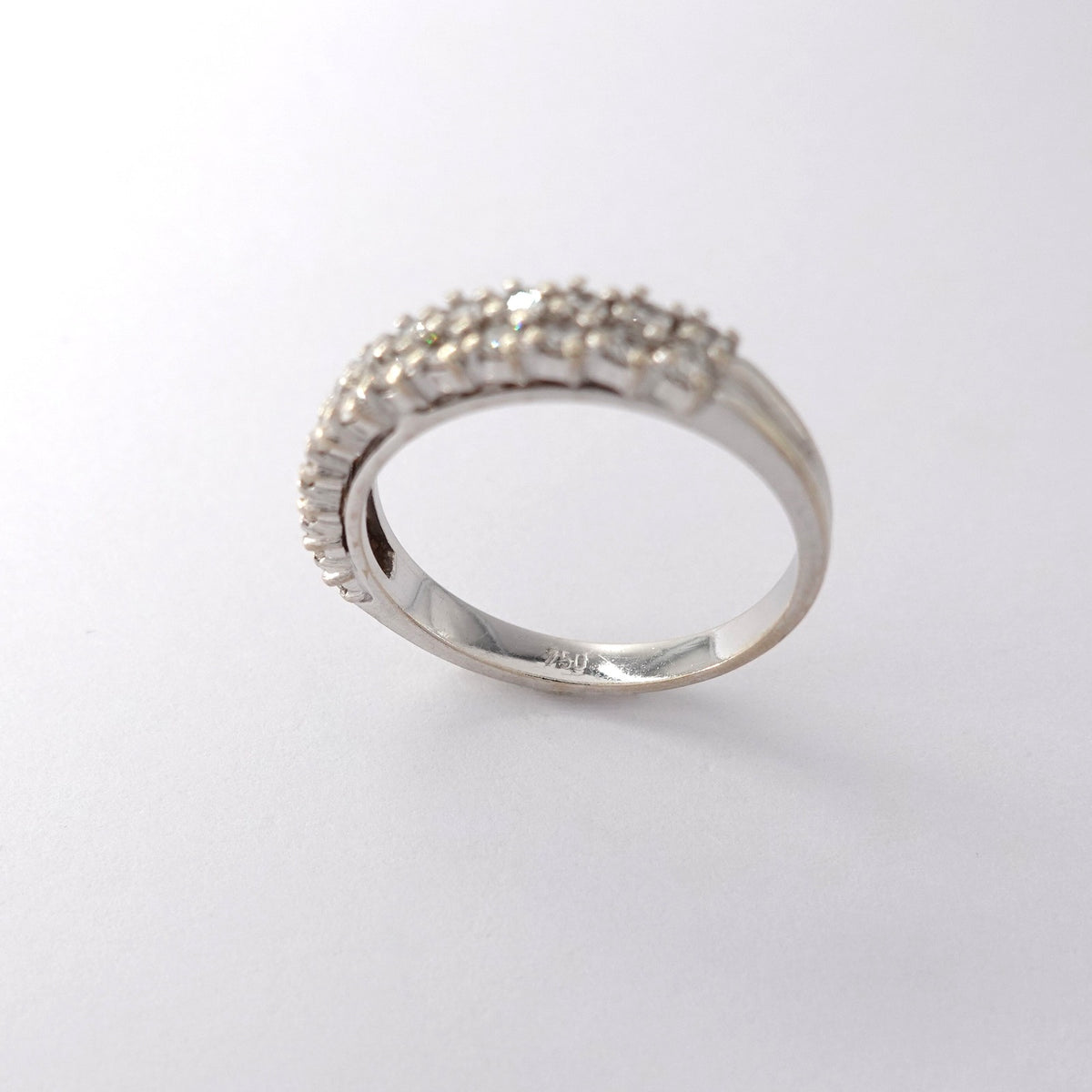 Anello Fascia  con Diamanti