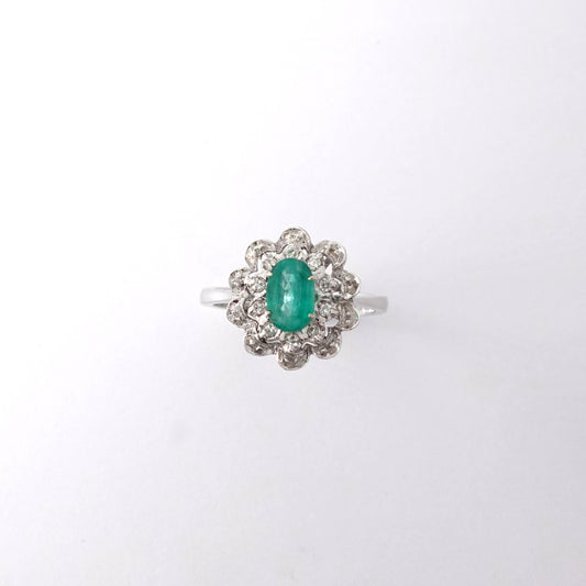 Descrizione Anello Smeraldo e Diamanti