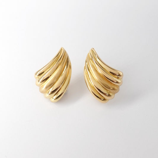 Orecchini Ventaglio in Oro Giallo