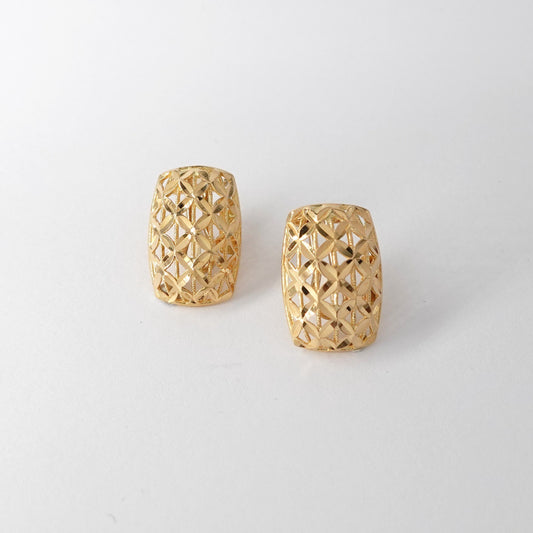 Orecchini Traforati in Oro Giallo