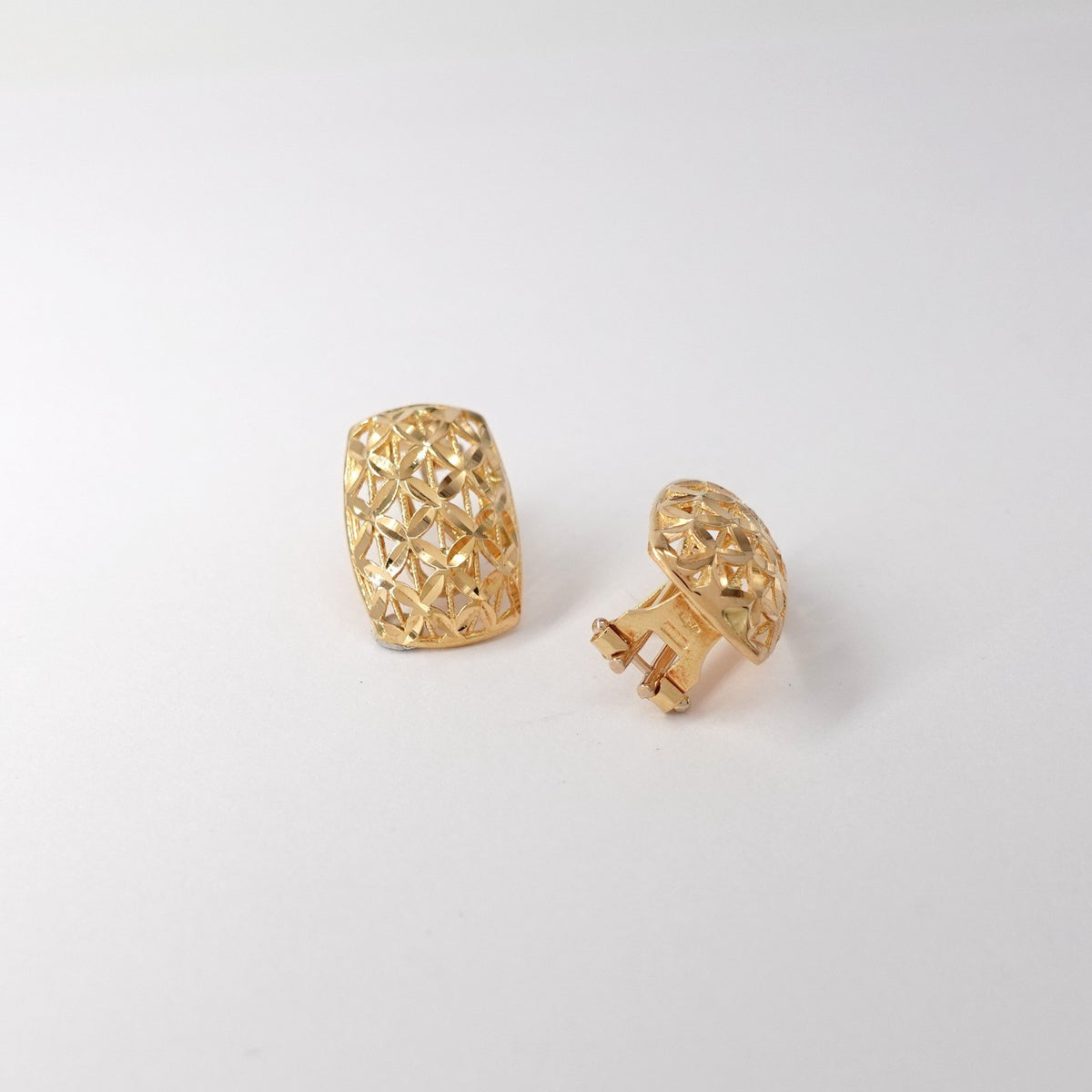Orecchini Traforati in Oro Giallo